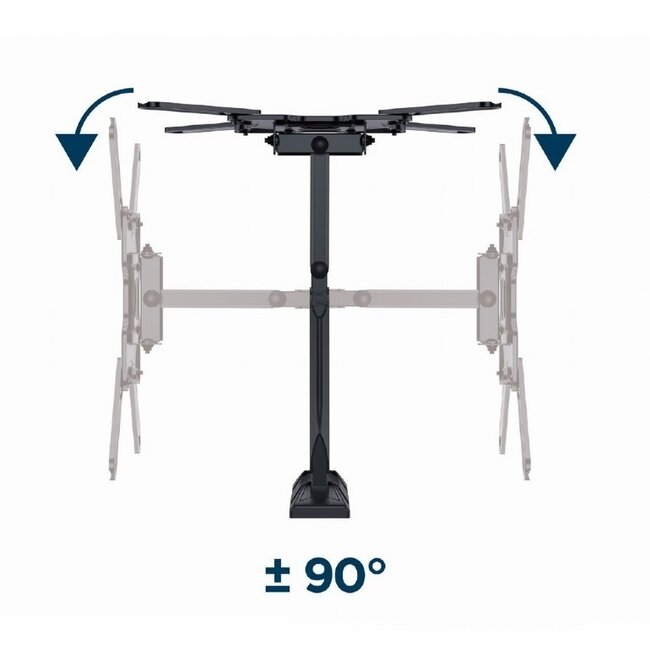 Gembird Premium TV-Wandhalterung | bis 55 Zoll | Full Motion