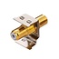 Tulpe Keystone Modul - Tulpe (v) | Audio links (weiß) | vergoldet | Metall