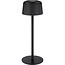 Goobay LED-Tischlampe | warmweiß | dimmbar | wiederaufladbar (USB-C) | schwarz | IP44