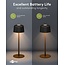 Goobay LED-Tischlampe | warmweiß | dimmbar | wiederaufladbar (USB-C) | schwarz | IP44