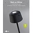 Goobay LED-Tischlampe | warmweiß | dimmbar | wiederaufladbar (USB-C) | schwarz | IP44