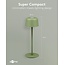 Goobay LED-Tischlampe | warmweiß | dimmbar | USB-C aufladbar | grün | IP44