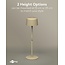 Goobay LED-Tischlampe | warmweiß | dimmbar | USB-C aufladbar | beige | IP44