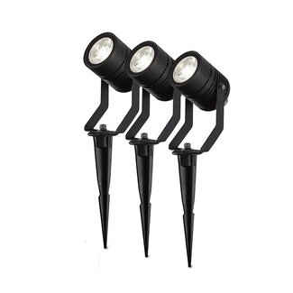 Nedis Nedis SmartLife Außenlampen-Set | 3 Spots mit Erdspieß | Zigbee | RGB + Warmweiß | IP65