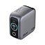 Verbatim USB-Ladegerät mit Display | 2x USB-C PD & 1x USB-A QC | inkl. USB-C Kabel | GaN | 65W | Grau