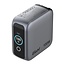 Verbatim USB-Ladegerät mit Display | 2x USB-C PD & 1x USB-A QC | inkl. USB-C Kabel | GaN | 100W | Grau
