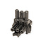 BACHMANN Verteilerblock WIELAND GST18 1xIn/2xOut, montierbar, schwarz