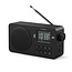 Nedis tragbares Radio | FM, Bluetooth & AUX | 2W | Schwarz