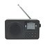 Nedis tragbares Radio | FM, Bluetooth & AUX | 2W | Schwarz
