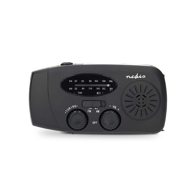 Nedis Notfallradio mit Taschenlampe | AM/FM | 2W