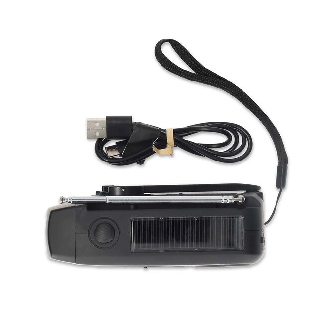 Nedis Notfallradio mit Taschenlampe | AM/FM | 2W