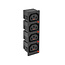 4x IEC Lock C13 Stromstecker | Snap-In | 6,3 mm Flachstecker | Schwarz