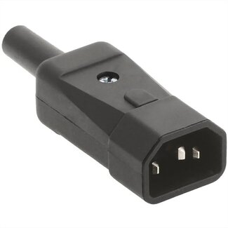 Bachmann Bachmann C14 Stromstecker | gerade | schwarz