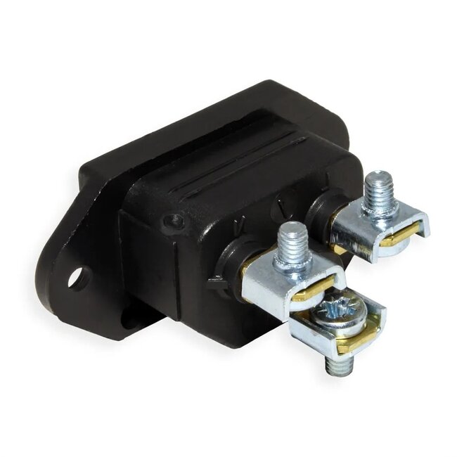 Bachmann C14 Einbaustecker | Schraubanschluss | Schwarz