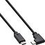 InLine® USB-C Kabel, gewinkelt, USB 3.2 Gen 2x2, 20Gb/s, 100W, schwarz, 2m