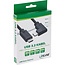 InLine® USB-C Kabel, gewinkelt, USB 3.2 Gen 2x2, 20Gb/s, 100W, schwarz, 1m