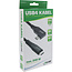 InLine® USB4-Kabel, USB-C, einseitig gewinkelt, PD 240W, 8K60Hz, TPE, schwarz, 2m