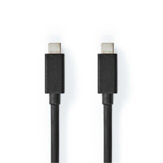 Nedis Nedis USB-C Kabel | USB 3.2 20 Gbps | PD 100W | 4K 60Hz | Schwarz | 1 Meter