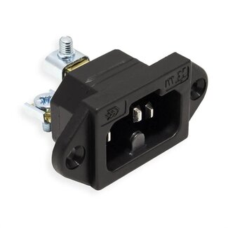 Bachmann Bachmann C16 Einbaustecker | Schraubanschluss | Schwarz