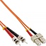 SC-ST Duplex LWL-Patchkabel - Multimode OM1 - Orange / LSZH - 2 Meter
