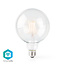 Nedis SmartLife Wi-Fi LED-Filamentlampe E27 G125 warmweiß klar