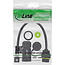 InLine® Patchkabel Kupplung Cat.6A, IP68, RJ45 Buchse auf Stecker, 20cm