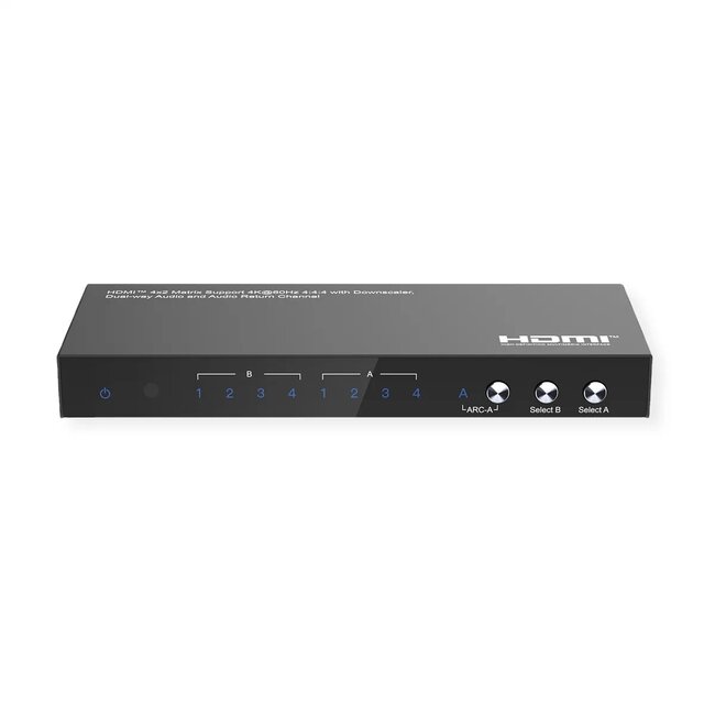 Value HDMI-Matrixschalter | 4x2 | HDMI 2.0 (4K 60Hz + HDR)