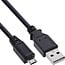Micro USB-auf USB-A Kabel | USB 2.0 | 5W | Schwarz | 1,5 m