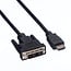 DVI-D Single Link auf HDMI Kabel | Schwarz | 1,5 m