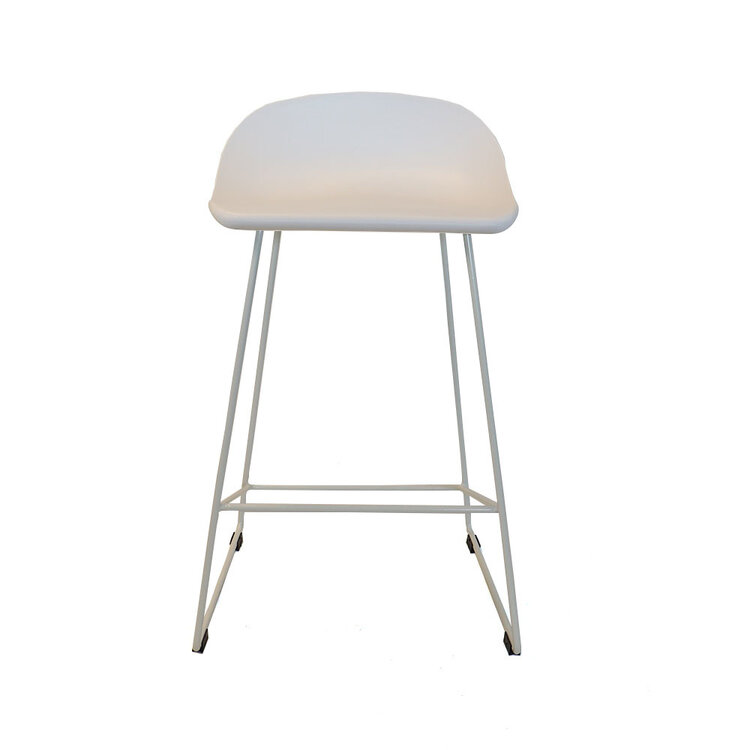 Scandinavische Barkruk Ellen wit 66cm