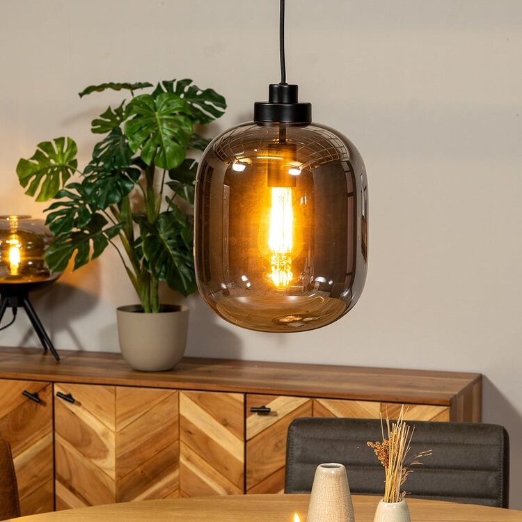 Hanglamp Smoke 30 cm 1-lichts glas