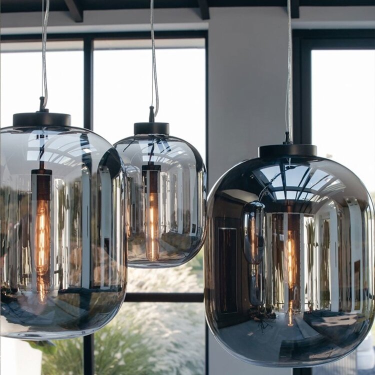 Hanglamp Smoke 30 cm 1-lichts glas