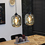 Hanglamp Amber 30 cm 2-lichts glas