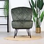 Velvet fauteuil Else donkergroen