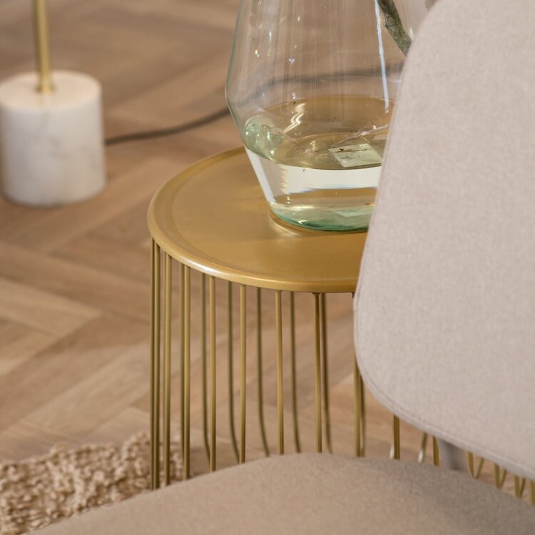 Salontafel Tygo goud metaal