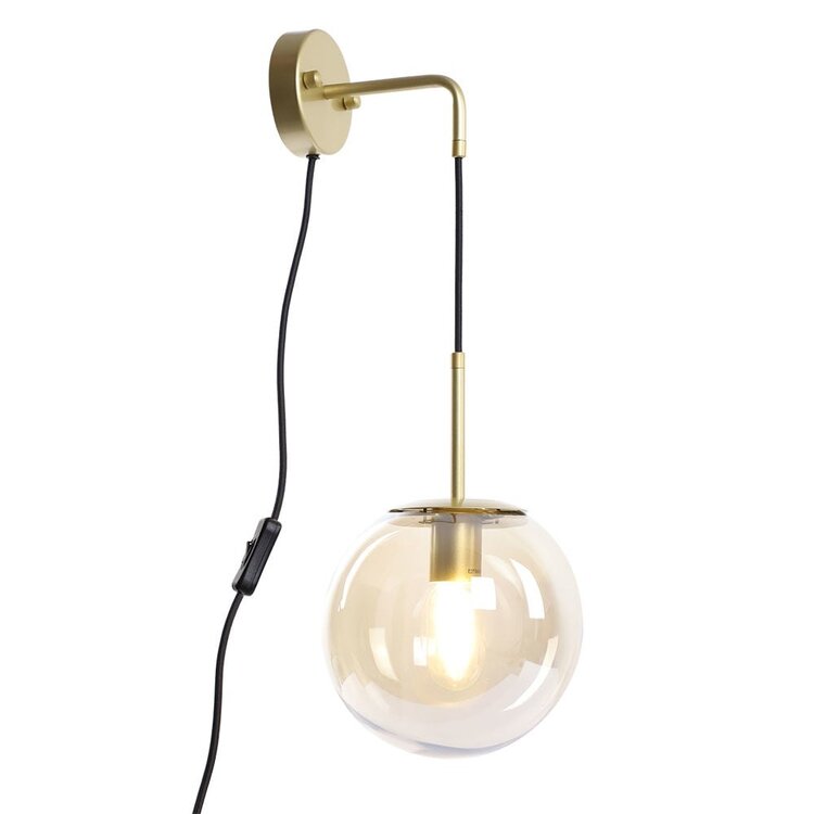 Wandlamp Else 1-lichts Amber