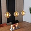 Hanglamp Mariel 3-lichts Amber