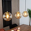 Hanglamp Mariel 3-lichts Amber