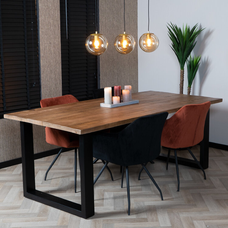 Hanglamp Mariel 3-lichts Amber