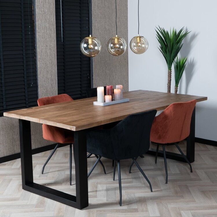 Hanglamp Mariel 3-lichts Amber