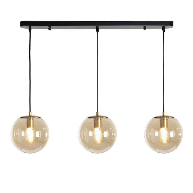 Hanglamp Mariel 3-lichts Amber