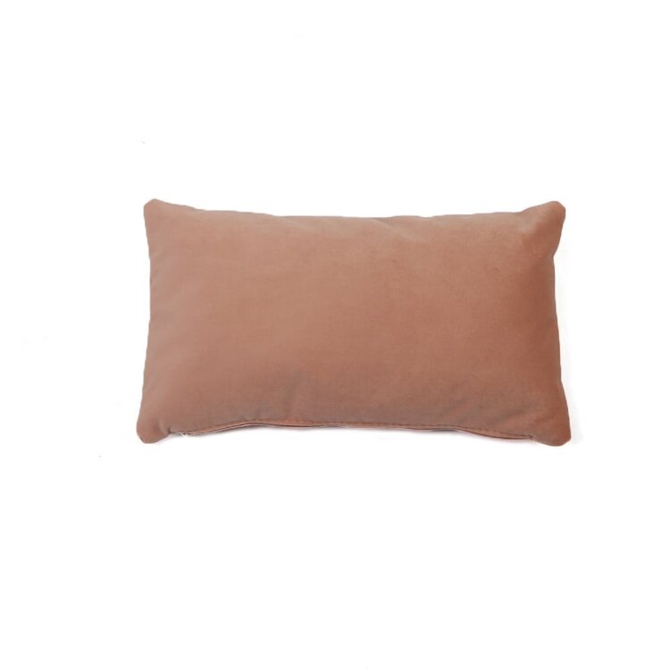 Sierkussen Anna velvet roze 25 x 45 cm