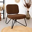 Teddy fauteuil Julia bruin