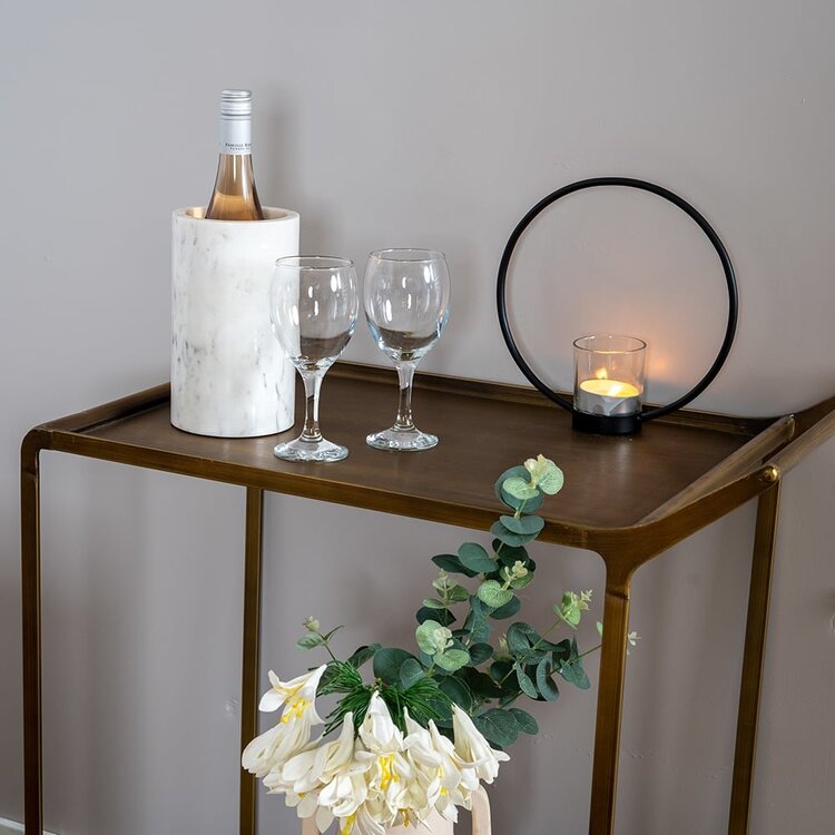 Wijnkoeler marmer Bris wit