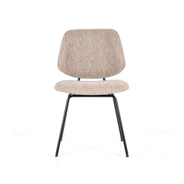 Bouclé eetkamerstoel Gera beige