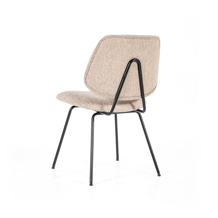 Bouclé eetkamerstoel Gera beige