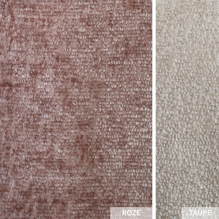 Scandinavische fauteuil Sophie chenille stof roze gemêleerd