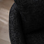 Fauteuil Ruby chenille stof zwart
