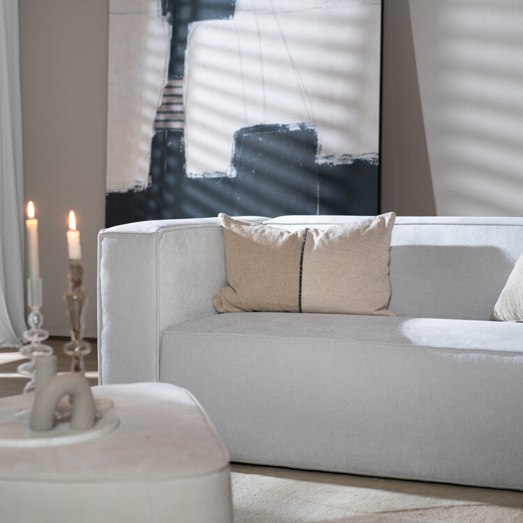 Scandinavische bank Memphis 2,5-zits off white stof gemêleerd