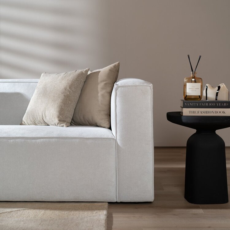 Scandinavische bank Memphis 2,5-zits off white stof gemêleerd